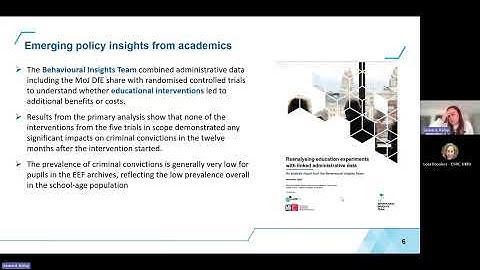 Research Fellowships: Ministry of Justice & Department for Education linked dataset briefing