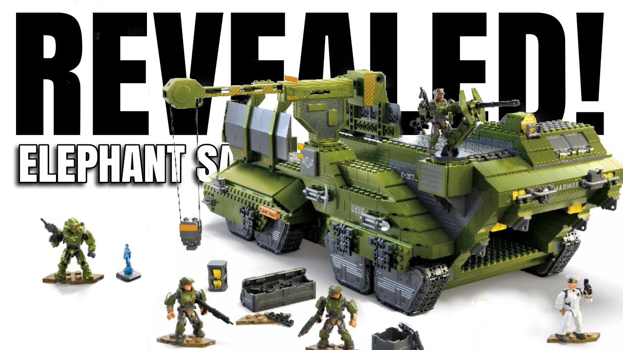 THE BIG ONE! Mega Construx Halo UNSC Elephant Sandnest set HHC44 Reveal