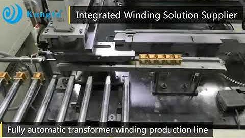 Automatic Vibrating plate feeding power transformer winding machine with soldering machine