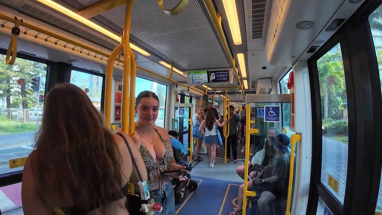 Gold Coast Light Rail - G Link - ride the tram from Broadbeach South to Helensvale with me