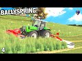 Starting to mow the grass fields ballyspring fs22 ep 4