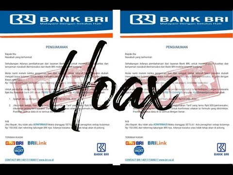 [HOAX] biaya transaksi BRI naik menjadi 150.000 rupiah