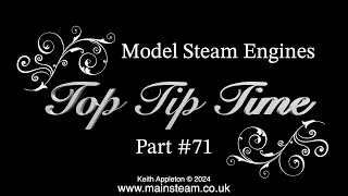 Thumbnail for MODEL STEAM ENGINES - TOP TIP TIME - PART #71