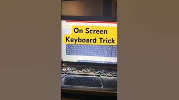 On Screen Keyboard Trick #tricks #msoffice #computerknowledge #shortsfeed