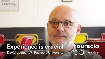Experience is crucial (EN) - Interview of David Jestaz, VP Faurecia University