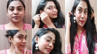 freshmakeuplook pinkblush 3 Minutes Simple & Easy Makeup Look | KOTHAPUDI SNEHA