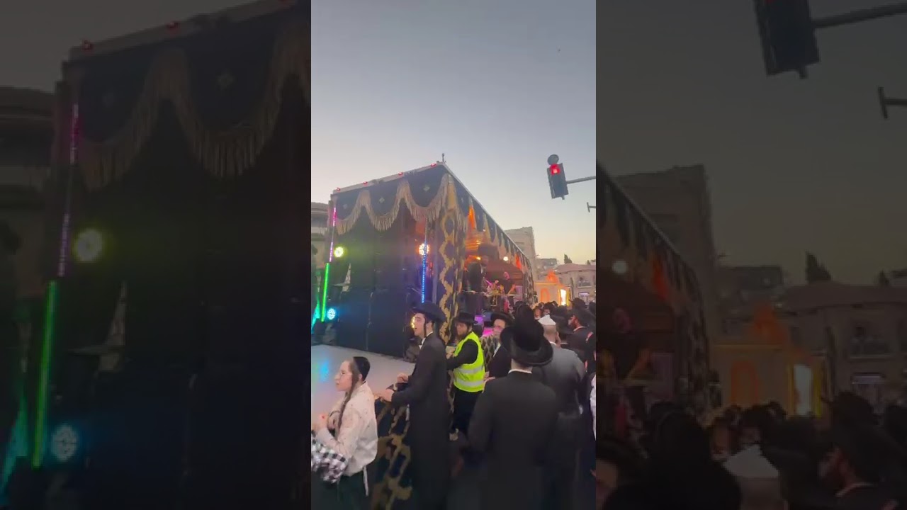 Pomp and Ceremony in Yerushalayim Hachnassas Sefer Torah by NY Philantropist Reb Yoel Landau