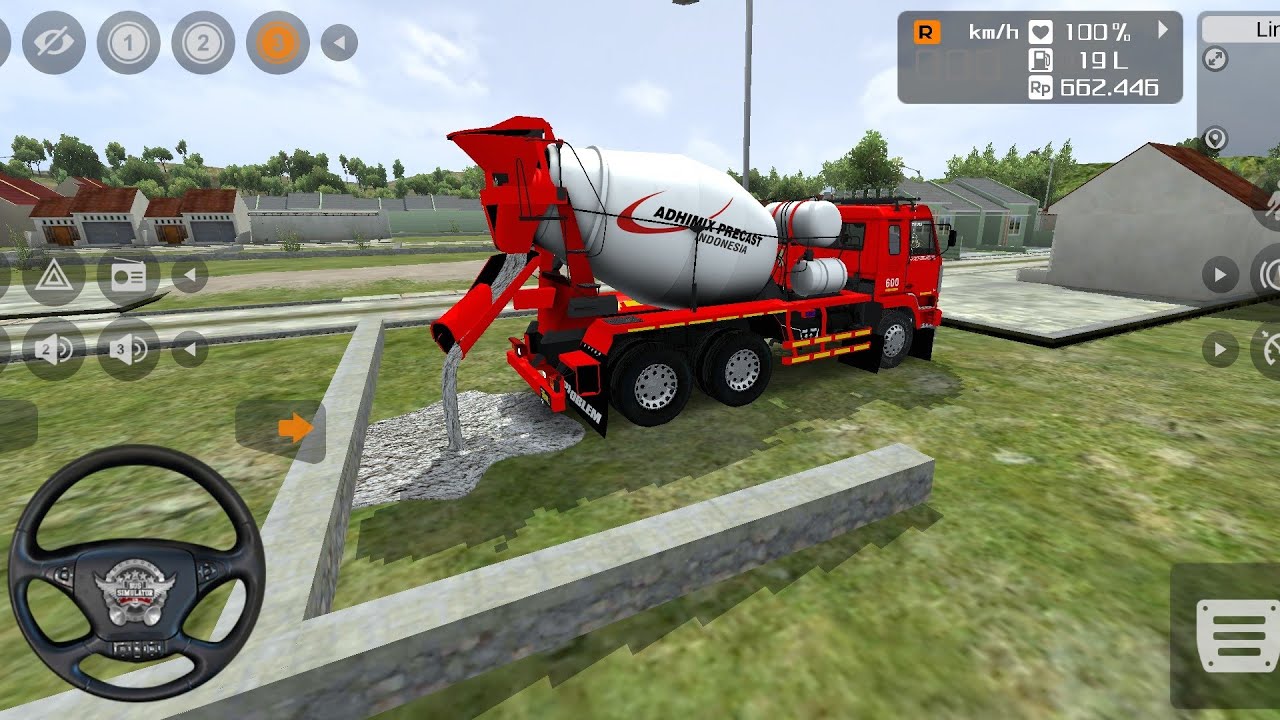 TRUK MOLEN ADHIMIX PERMAINAN TRUK MOLEN NISSAN DIESEL BESAR NGECOR - GAME BUS SIMULATOR INDONESIA