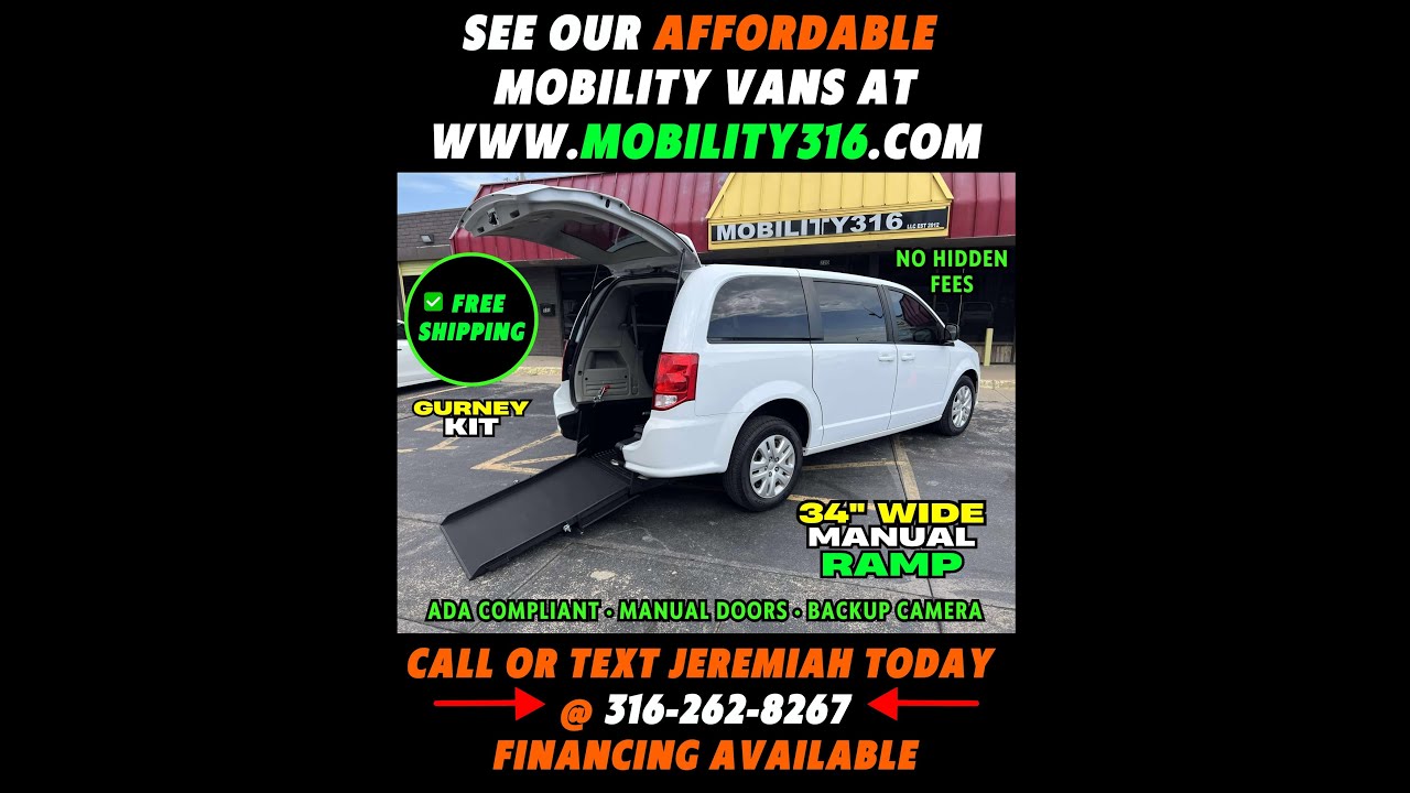 How 1 Gurney-Ready Mobility Van Can Explode Your NEMT Profit! '18 Dodge Caravan 49k SHIPS FREE 