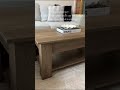 Game changer a coffee table that pulls up for sofa meals and has hidden storage#furniture