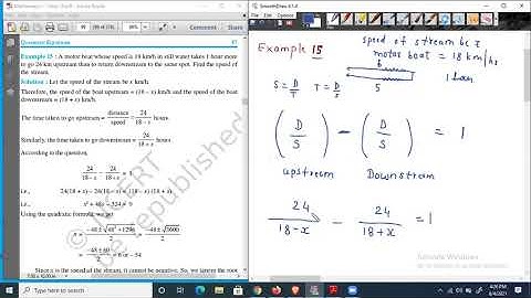 Example 15 Chapter 4 Quadratic equations Cbse class 10 maths .Ncert solution