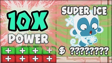 THE TIMES 10 POWER ICE TOWER !! - Bloons TD Battles HACKS/MODS