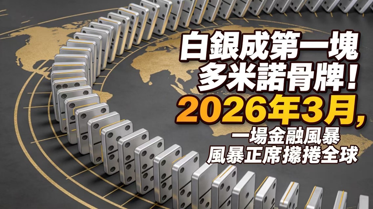 白銀成第一塊多米諾骨牌！2026 年 3 月，一場金融風暴正席捲全球