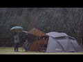 【夫婦キャンプ】雨キャンプの中、大切なご報告があります | snow peak ゼイズpro. | 春キャンプ | cozy camp | ASMR