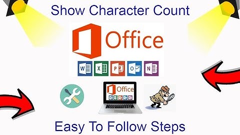 How To Show Character Count In Word