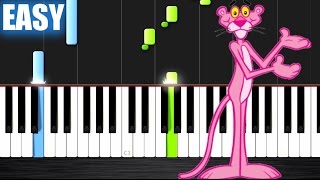 The Pink Panther Theme - EASY Piano Tutorial by PlutaX