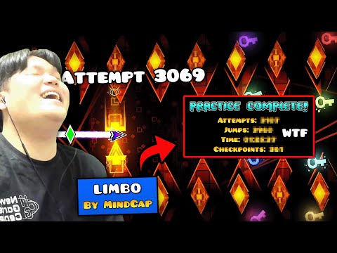 DORAMI Vs LIMBO LEGENDARY DEMON Trying Practice Mode FOR THE FIRST TIME Geometry Dash