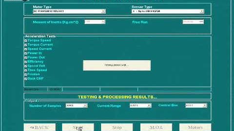 Motor Tester for DC Starter Motor with MEA Inertial Dynamometer (MotorLab)