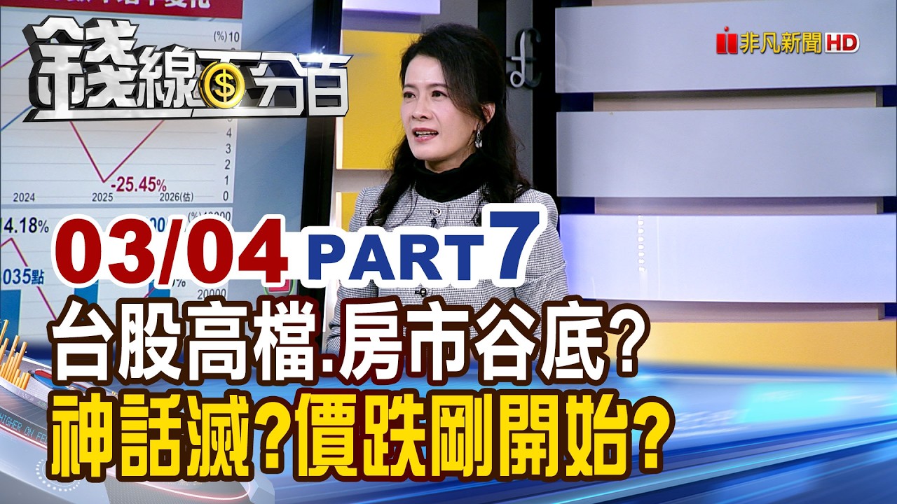 《台股高檔.房市仍谷底? 神話滅?價跌剛開始?》【錢線百分百】20260304-7│非凡財經新聞│