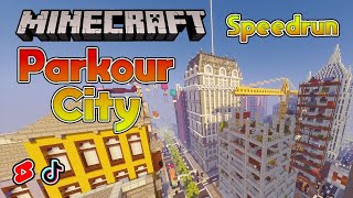 7 Minute Parkour City Minecraft Map (Free Download, Vertical, Shaders)