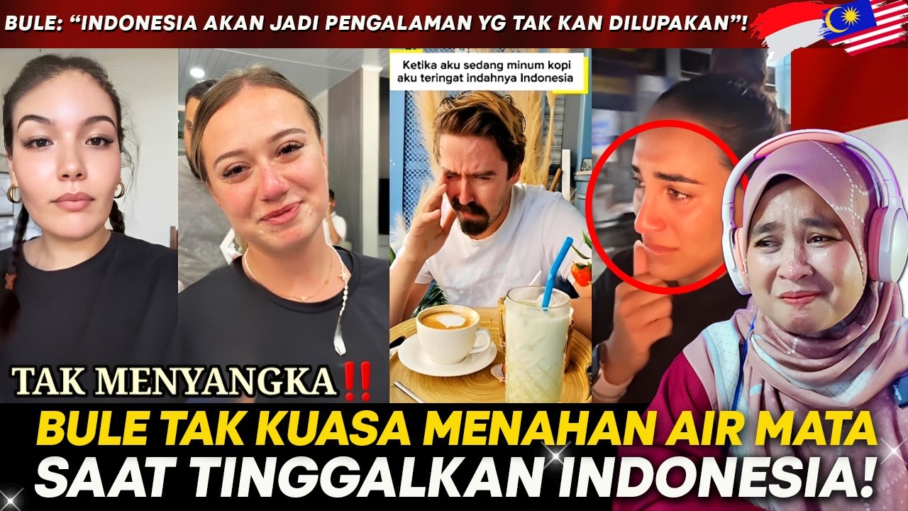 AUTO TERHARU! Bule Tak Kuasa Menahan Air Mata Saat Tinggalkan Indonesia