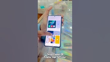 Tecno Camon 20 always on display setting