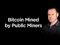  of bitcoin mined march 2024 by public miners