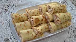 كريب بالدجاج  /مطبخ سلسبيل ---------- crêpe au poulet /selsabil cuisine