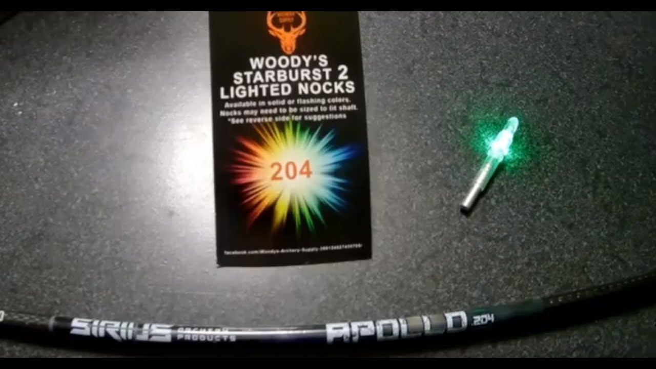 Woodys Archery Supplies .204 Lighted Nock Review YouTube
