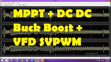 MPPT + DC DC Buck Boost + VFD SVPWM
