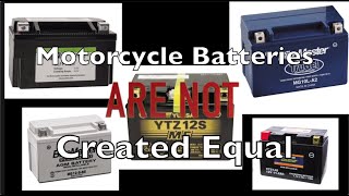 Caution! Dead Motorcycle Battery?  All Batteries Aren't All Equal - Learn From My Mistake!