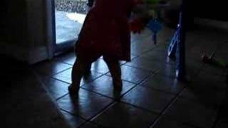 Walking Olivia 10 months old