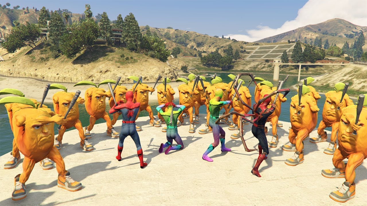 Super Hero Spider Man, Team Spiderman vs Team Udindindindun