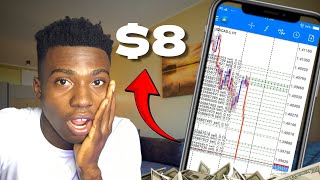 I Tried Flipping An $8 Forex Account in 24hrs and this happened….