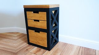 😎 MINIMALISTIC DIY Nightstand | Loft Industrial Style