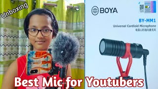 BOYA BY MM -1 mic Unboxing || No  Battery || Noise Reduction || Boya mic