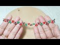 DIY bracelet| diy Sparkling Crystal Flower Bracelet | easy Jewelry Tutorial