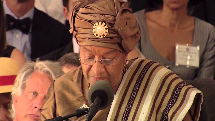 Liberia President Ellen Johnson Sirleaf Commenceme...