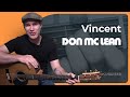 Vincent - Don McLean - Guitar Lesson BS-804 - Acoustic Fingerstyle Starry Night