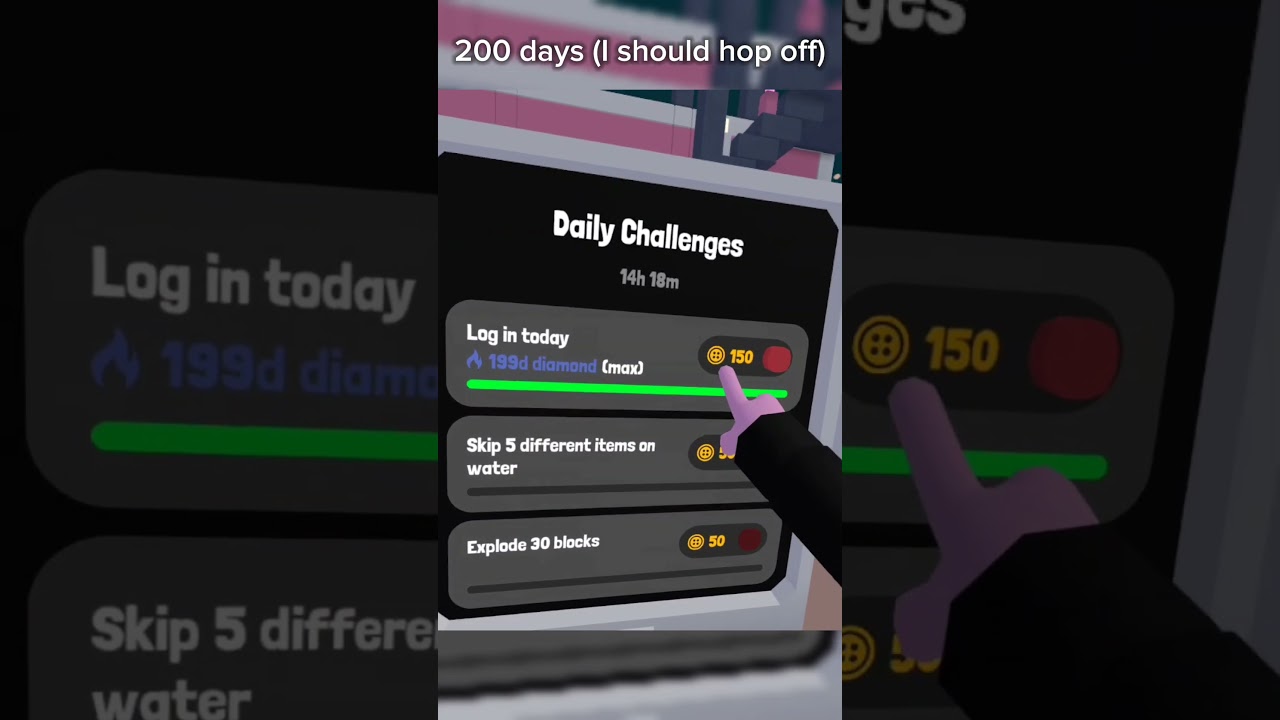 200 day streak in Yeeps: hide and seek 