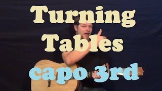 Turning Tables (Adele) Guitar Lesson Easy Strum Chords How to Play Turning TablesTutorial