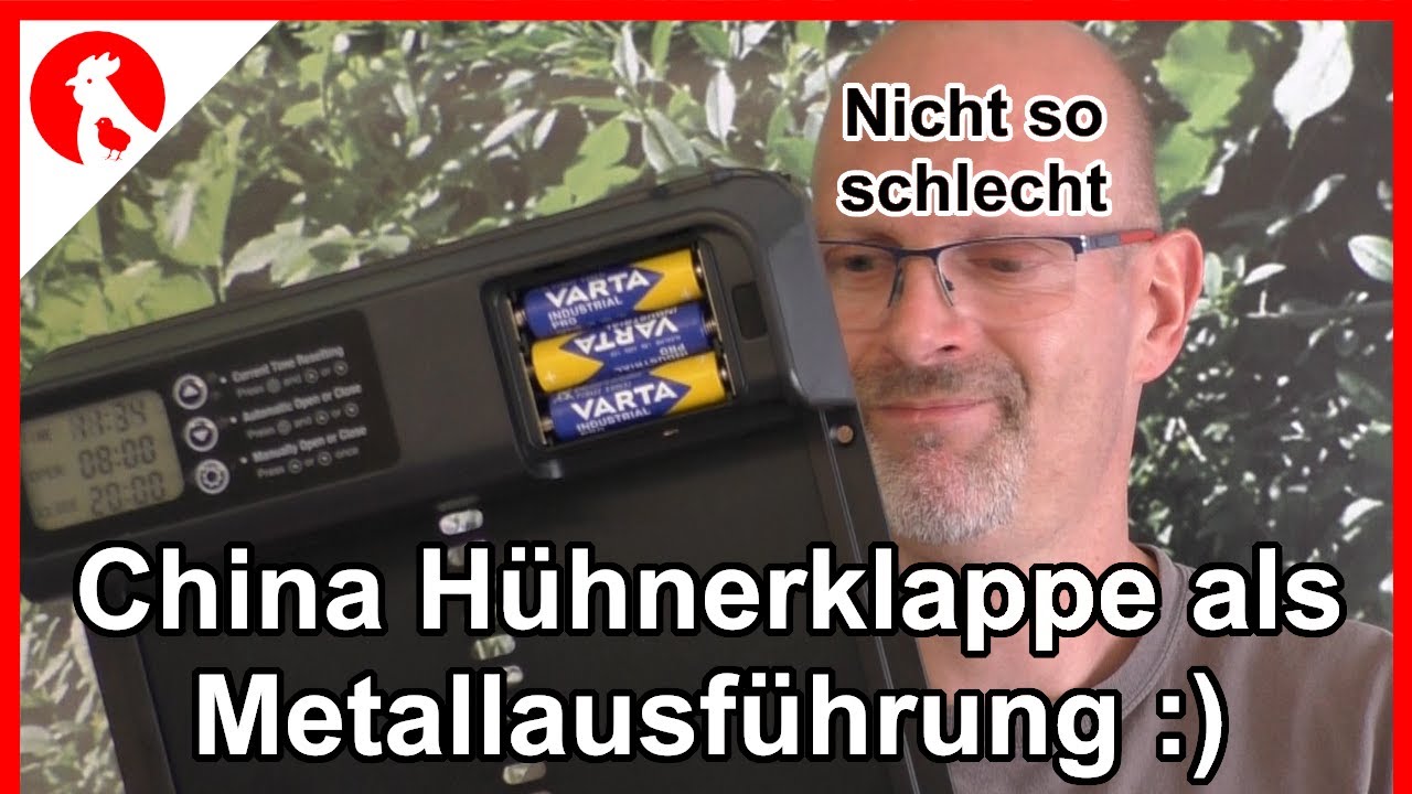 F187 China Hühnerklappe in Metallausführung + 5000 Abonnenten-Verlosung(vorbei) -
