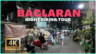 BACLARAN NIGHT RIDE: Parañaque City Biking Tour, Philippines 4K 🇵🇭