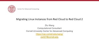 Red Cloud Migration – Linux