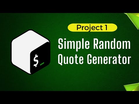 Simple Random Quote Generator Using Bash Shell Scripting