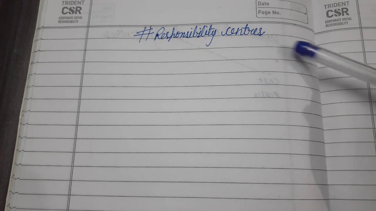 What Are The Types Of Responsibility Centres What Are The Types Of Responsibility Centres