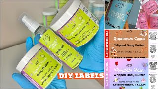 The best DIY product labels - creating easy and affordable design labels