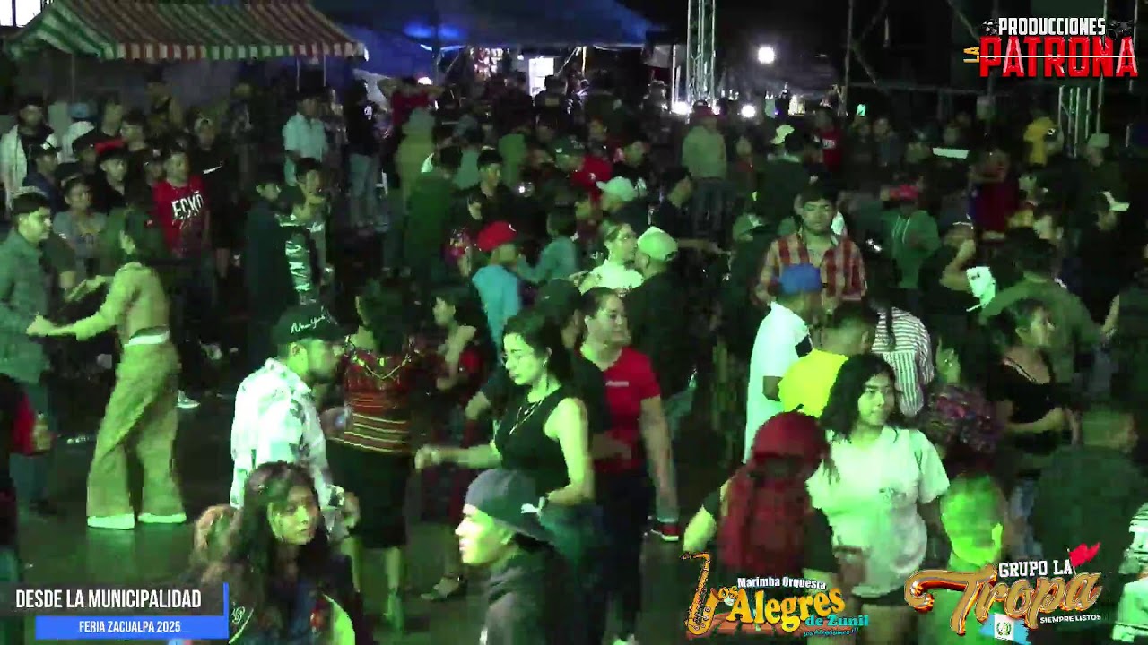 #feriazacualpa2025 CONCIERTO DESDE LA MUNICIPALIDAD DE ZACUALPA, LOS ALEGRES DE ZUNIL Y LA TROPA