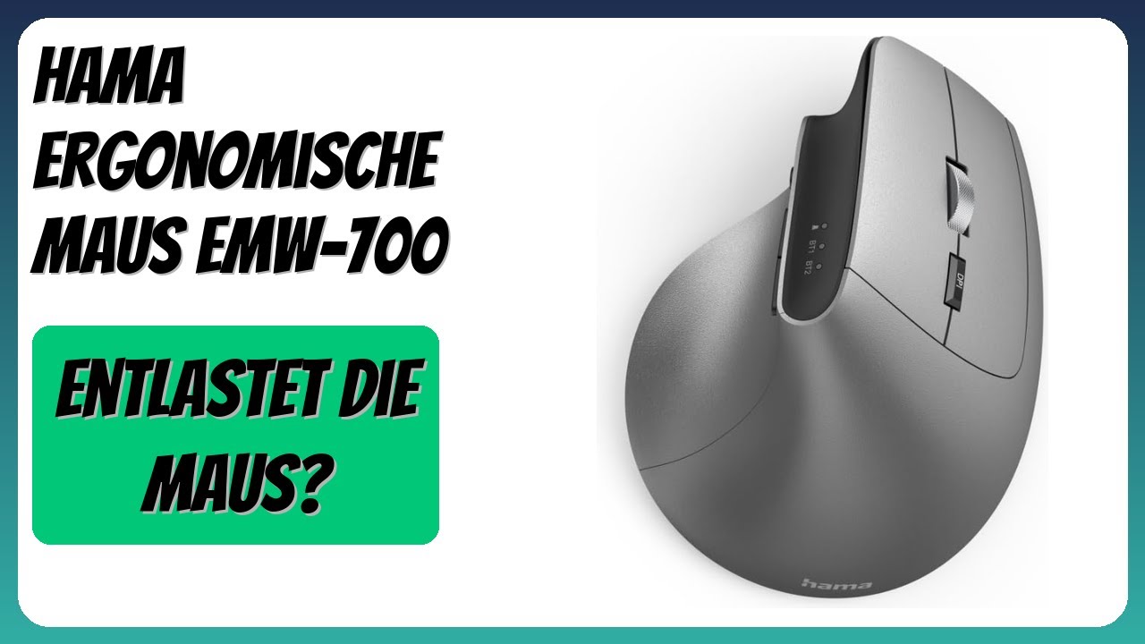 BEWERTUNG (2026): Hama ergonomische Maus EMW-700. Infos