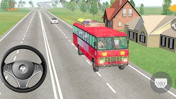 Indian Bus Simulator 3d Gameplay // Indian Sleeper Bus simulator  // Android gameplay Malayalam 